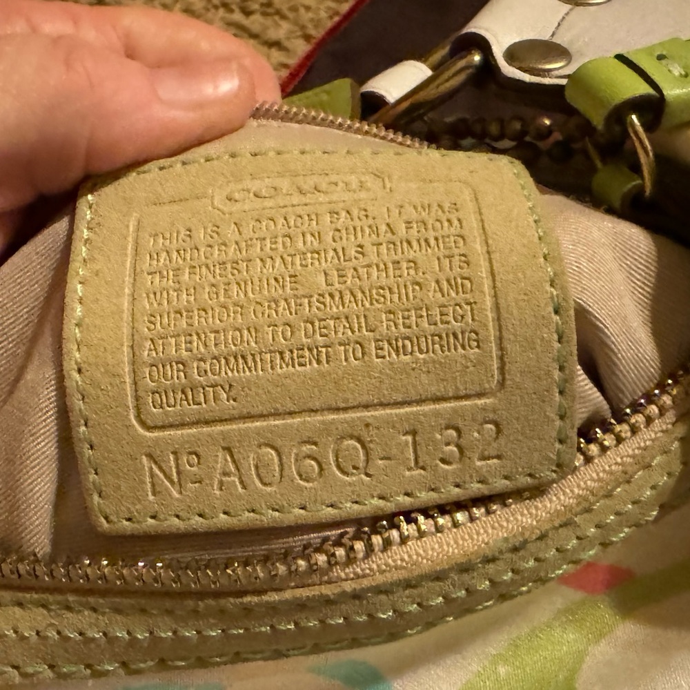 Multi-Color Authentic Coach Logo Bag With Dust Bag - image 2